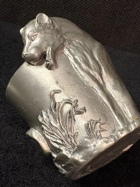NEW OLD STOCK Seagull Pewter Etain Zinn 1995 Rose Collection Wine