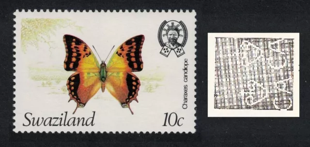 Swaziland Butterfly 'Charaxes candiope' 10c Wmk Crown to Left 1982 MNH SG#394w