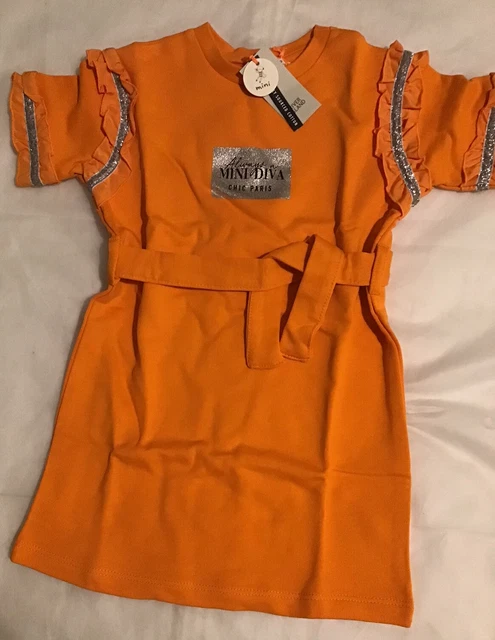 Set abito felpa mini ragazze River Island età 2-3 anni mini diva nuovo con etichette 3