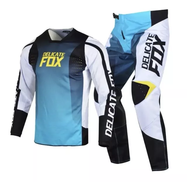 Completo Tuta Motocross Set Pantaloni E Maglia Enduro Mountain Bike