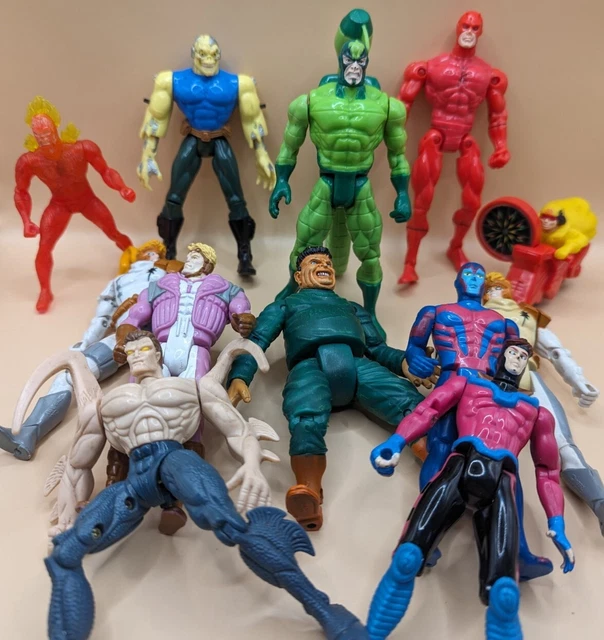 Vintage Toy Biz Marvel 12 Action Figure Lot X-Men Angel Scorpion Gambit & More