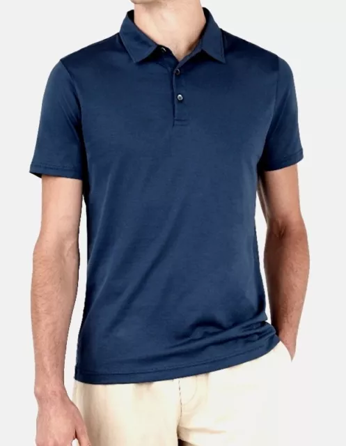 SUNSPEL - Polo jersey classic manches courtes coton bleu taille S - Neuf