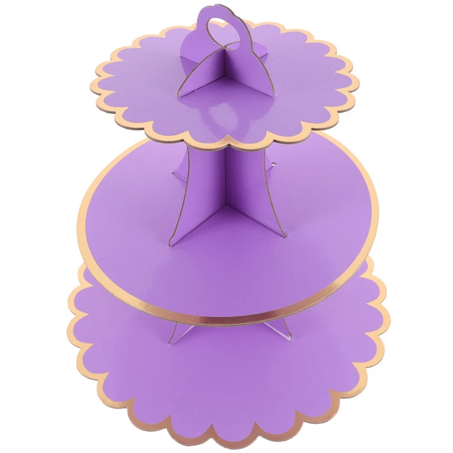 1 set supporto pomeridiano in cartone supporto cupcake torre espositiva macaron