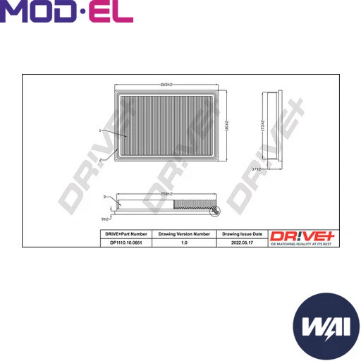 Ca9838 Extra Guard Filtro De Aire Con Panel Rígido. | Meses sin interés