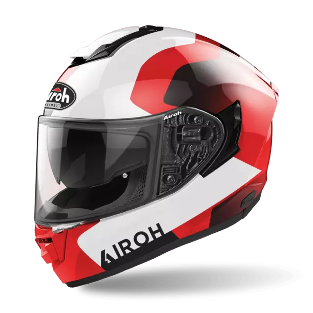 Full Face Helmet On Road Airoh ST501 Dock Red Gloss