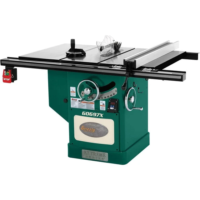 Grizzly G0697X 12" 7-1/2 HP 3-Phase Extreme Series Table Saw
