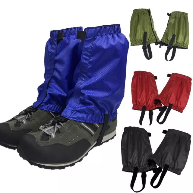 Outdoor Hiking Boots Cover Gaiters Waterproof Leg Protection Snake Le 4R6T FX