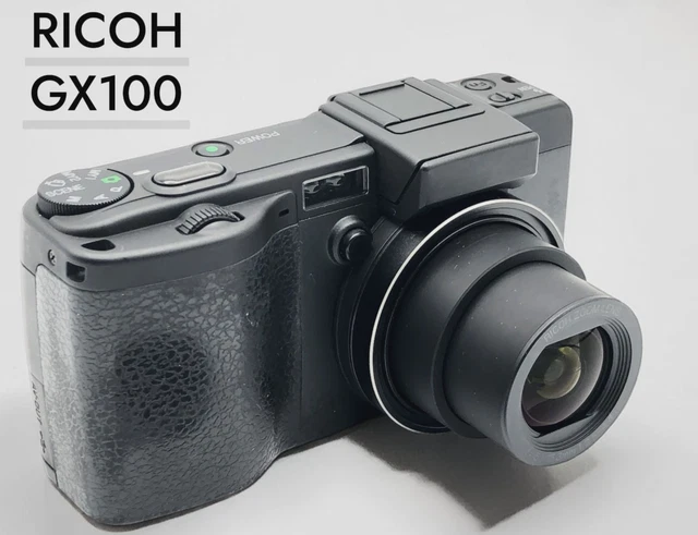 RICOH CAPLIO GX100 10MP Digital Camera Black Works Great From