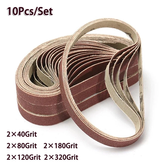 Cintas abrasivas de aire 13×457 mm 40 80 120 180 320 grano abrasivo Al