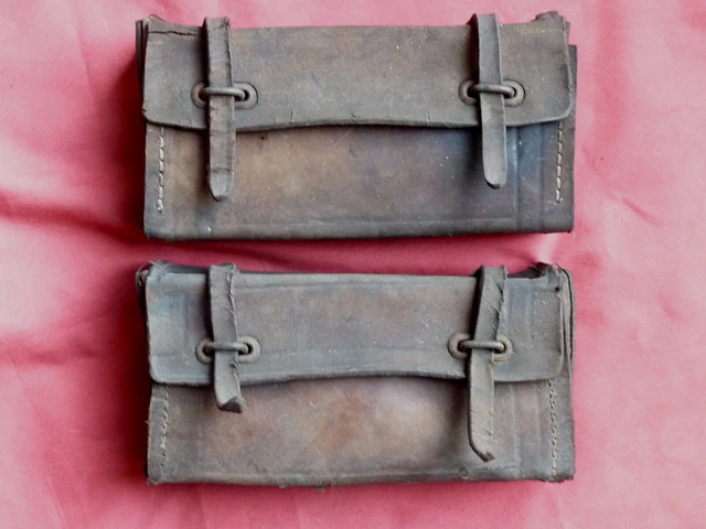 Sac À Outils En Cuir Véritable Pour Vélo Noir Vert 5051178529676
