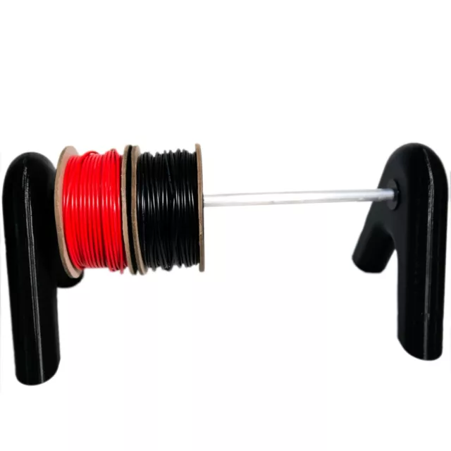 Electrical Wire Spool Rack For Diy Storage Holder Wires, Stands On Table