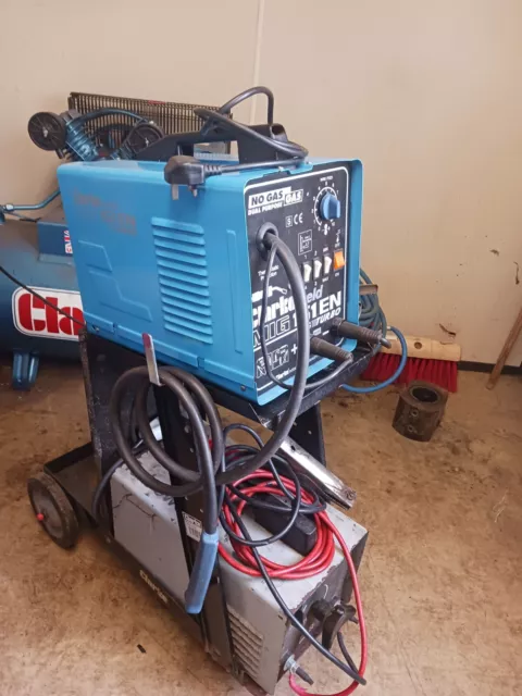 240v 150amp Mig Welder + Stick Welder C/w Trolley