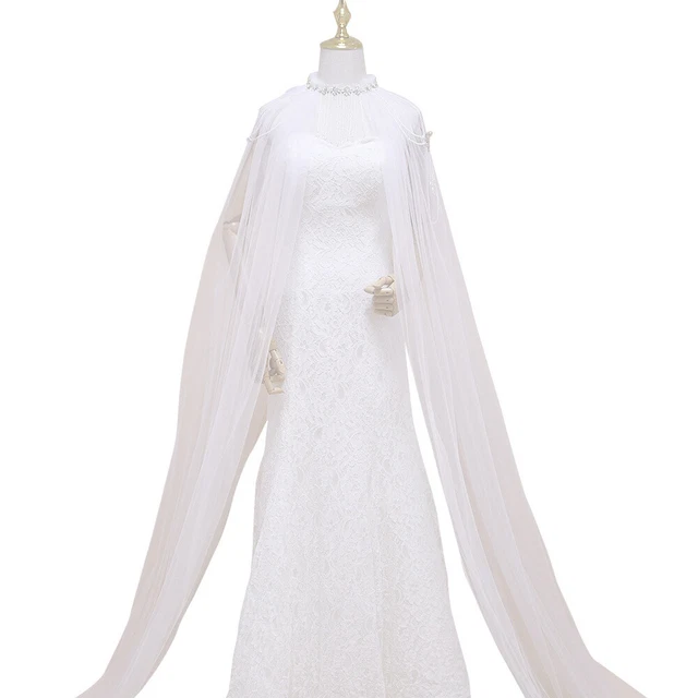 Copertura abito da donna sposa perla avvolgimento a spalla mantello avvolto scialle