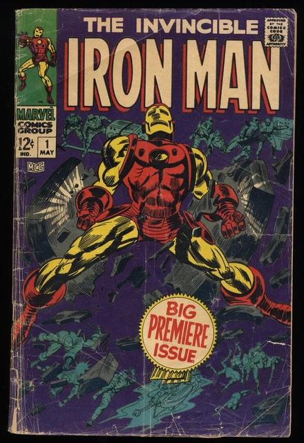 Iron Man #1 GD- 1.8 Origin Retold! Stan Lee Masterpiece! Marvel 1968