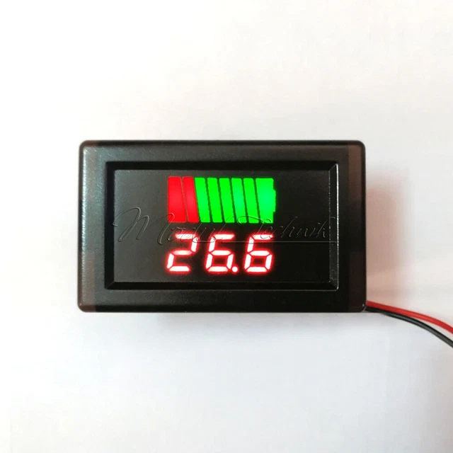 LEADACID BATTERY CAPACITY Indicator 12V24V36V48V Voltage Meter Tester