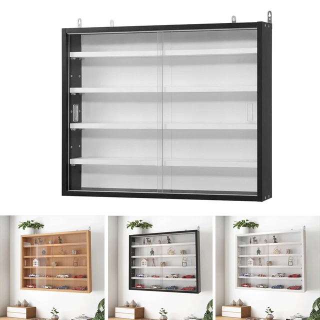 Modern Collection Display 5 TIER MODERN Wall Display Cabinet Acrylic Laminated Models Collections ...