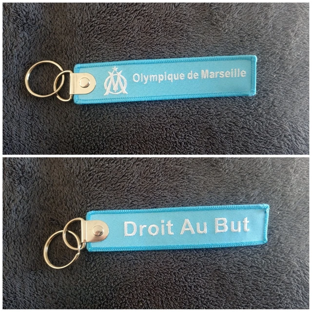 Porte-clés Vintage Olympique De Marseille – Ancien, Blanc Et Bleu, Blason