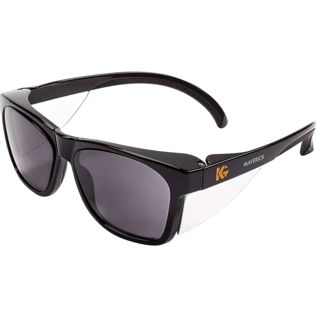 Maverick SMOKE GRAY ANTI FOG Protective UV ANSI Z87+ Safety Glasses Side Shields