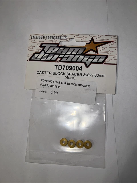 Team Durango DEX210V3 TD709004 Aluminum Spacer 8x3x2mm Gold (4)
