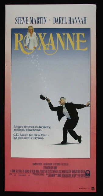 ROXANNE 1987 ORIG Australian daybill movie poster Steve Martin Daryl ...