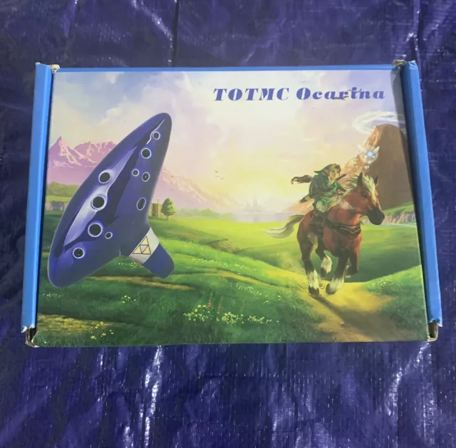 TOTMC Ocarina 12 Hold Alto C Ocarina Musical Instrument Ceramic Never Used Zelda