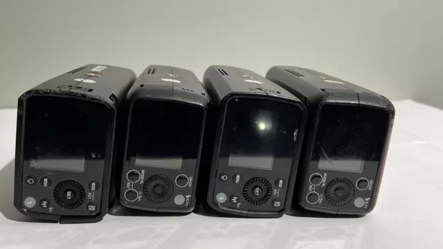 4 Godox AD200  (2 PROs and 2 Generation 1 )Flash Kit  - AS-IS READ!!!!!