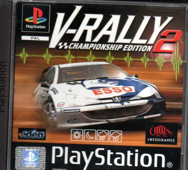 V RALLY 2 CHAMPIONSHIP Edition Sony Playstation 1 PSOne PS1 UK