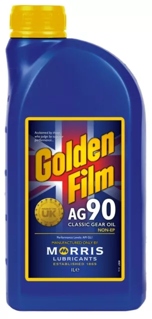 Morris Lubricants AG90 GL1 Non-EP SAE 90 Classic Gear Oil, phosphor-bronze safe