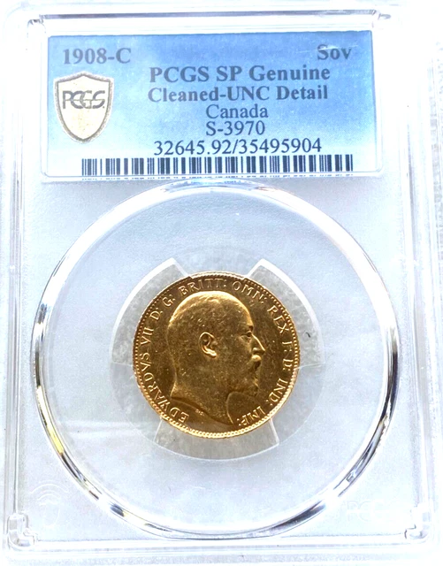 1908 canada  full sovereign  almost uncirculated