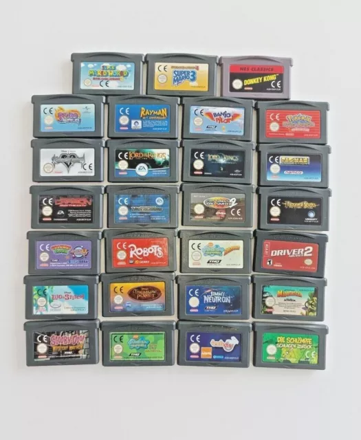 Gameboy Advance Spiele Classic, Pokemon, Mario, Tetris, GBA Game Boy Nintendo