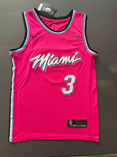 Dwyane Wade Miami Heat 3 City Edition Vice White Swingman Jersey