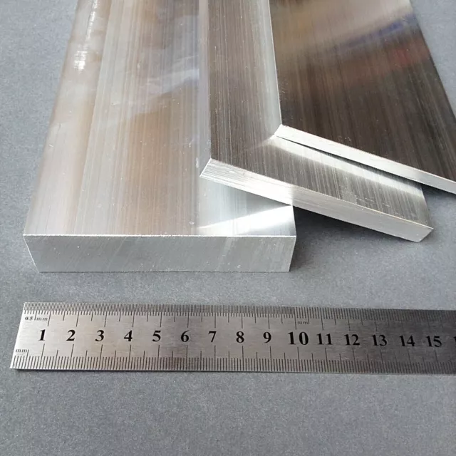 1pc Aluminium Flat Bar 100mm x 25mm, 100 x 10, 100 x 6mm Alloy Grade 6060 / T5