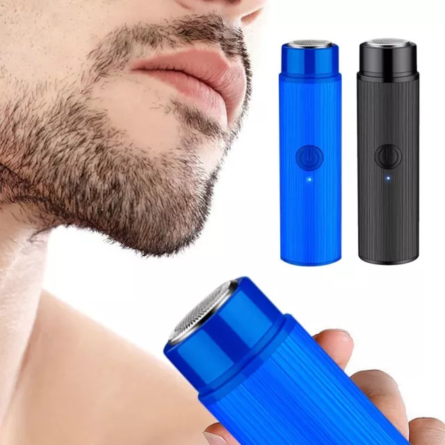 de voyage Portable Rasoir USB Barbe Lavable Automatique Mini rasoir électrique