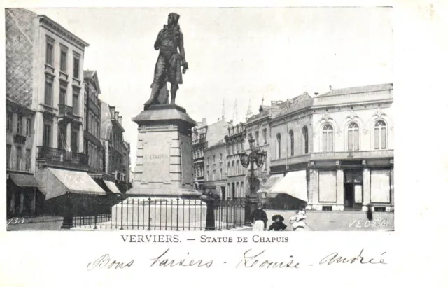 CPA VERVIERS - Statue de Chapuis