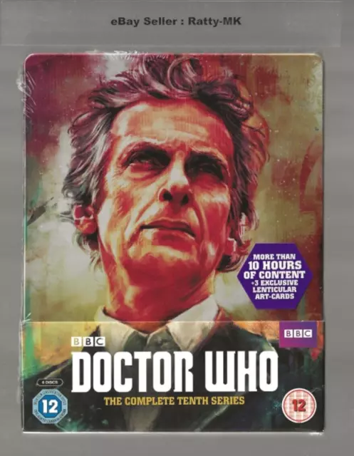 Doctor Who : The Complete Tenth Series 10 - Uk Exclusive Blu Ray Steelbook - New