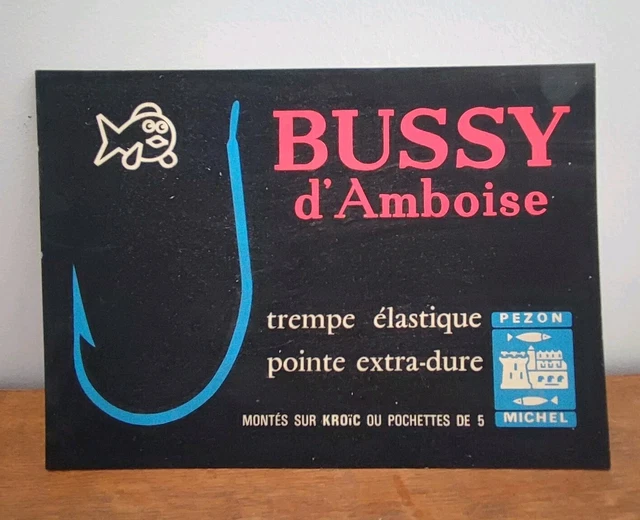 Enseigne Publicitaire Ancienne Ligne De Pêche HIAWATHA Diamant Mfg Carton 6,5x3,5