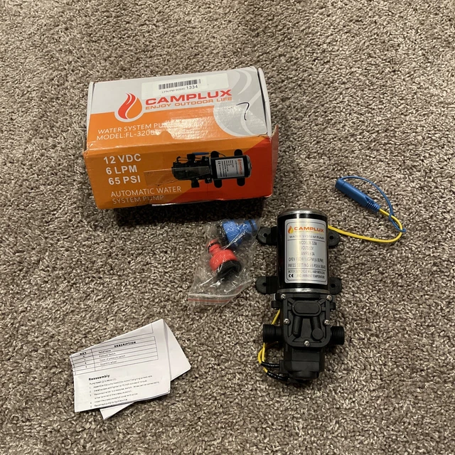 Camplux FL-3206 12V Water Pump 6L/Min 65 PSI