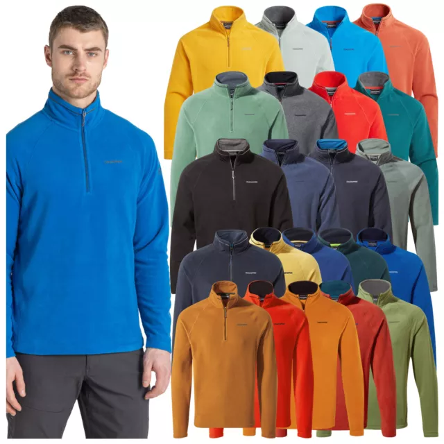 2024 Craghoppers Mens Corey VI Half Zip Micro Fleece Lightweight Pullover Top