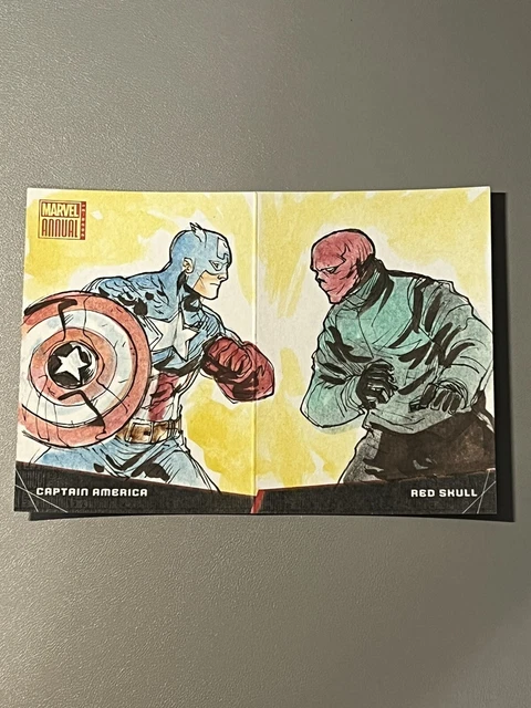 2020-21 Upper Deck Marvel Annual Battle Booklet America Red Skull Marco Carrillo