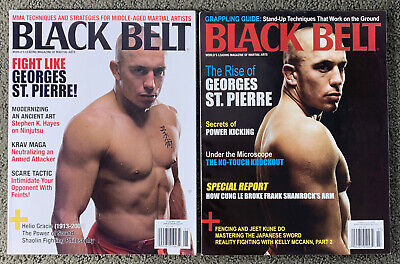 Black Belt Magazine George St. Pierre cover Jul 08 May 09 GSP Collectible Lot 2