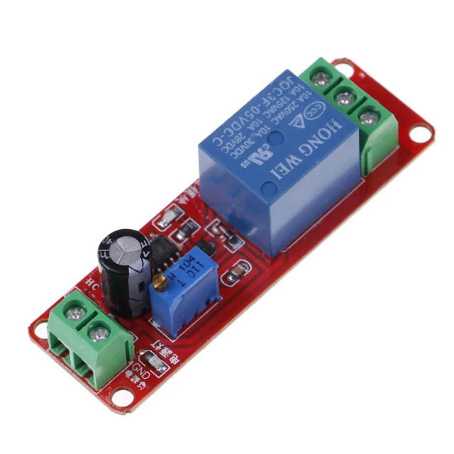 DC 5V NE555 timer switch adjustable module 0-10s time delay relay mod.pj