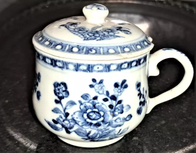 Fine 18th C Chinese Export Porcelain Custard Cup and Cover C 1780