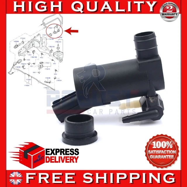 FOR FORD MONDEO Mk4 Kuga Focus Mk2 Twin Outlet Windscreen Washer Pump