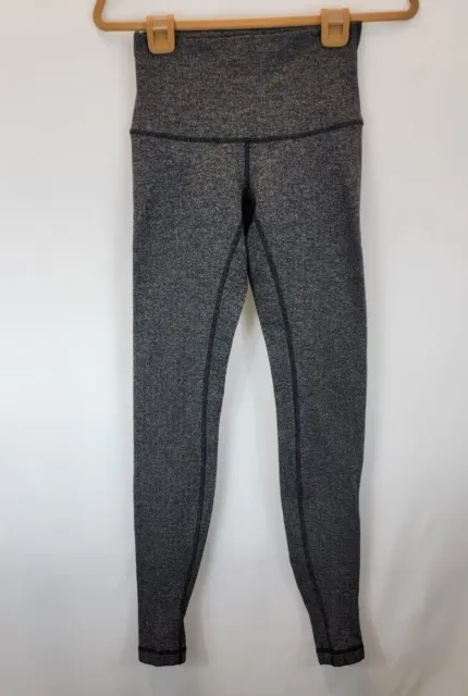 LULULEMON LEGGINGS WOMEN 4 Gray Tight Zoned In Yoga Pants Gym 27 Inch  Inseam £22.45 - PicClick UK