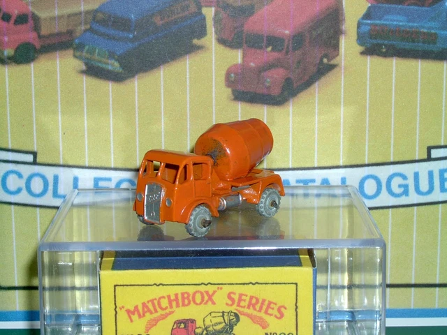 Camion Malaxeur ERF Orange Matchbox Originals 1992 - Échelle 1:72 - Boîte Neuve Non Ouverte - Vintage