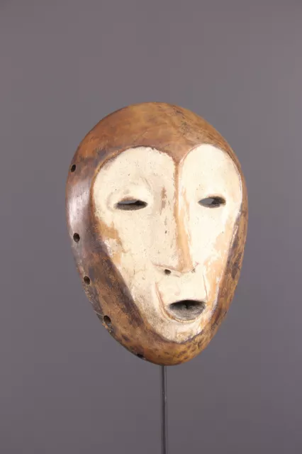 Masque Lega AFRICAN ART AFRICAIN ANCIEN TRIBAL PREMIER PRIMITIF no reserv