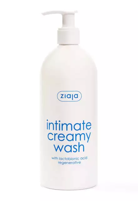 Ziaja Intimate Creamy Wash With Lactobionic Acid – Dispenser 500Ml OFFICIAL UK