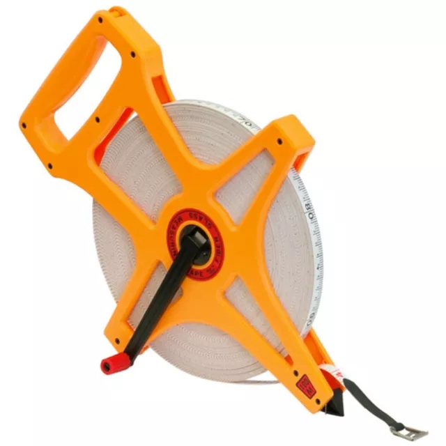 Open Reel Fibreglass Measuring Tape - 50 Meter 165 Feet