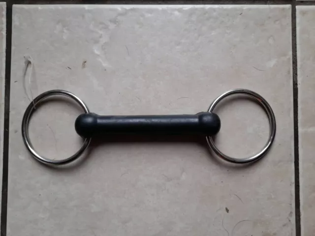 Loose Ring Rubber Snaffle 4 1/2"