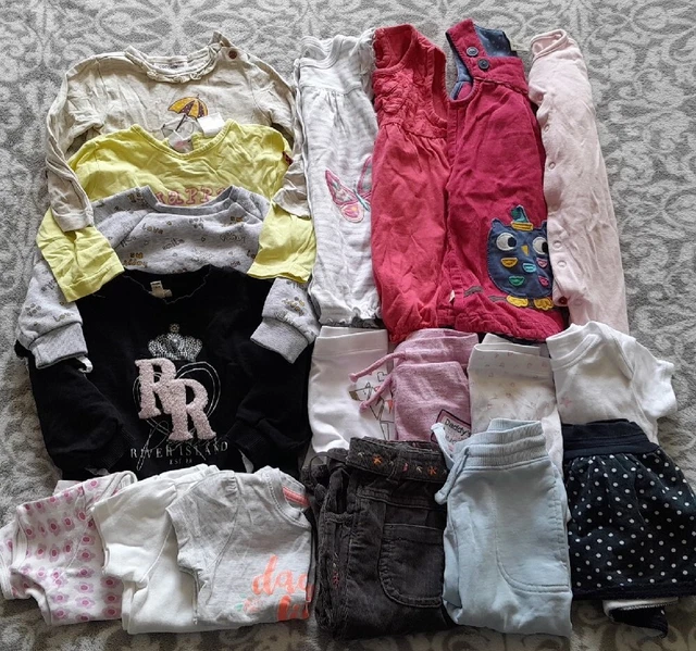 Pacchetto di vestiti per ragazze 6-9 mesi - Frugi River Island Mayoral Primark George +